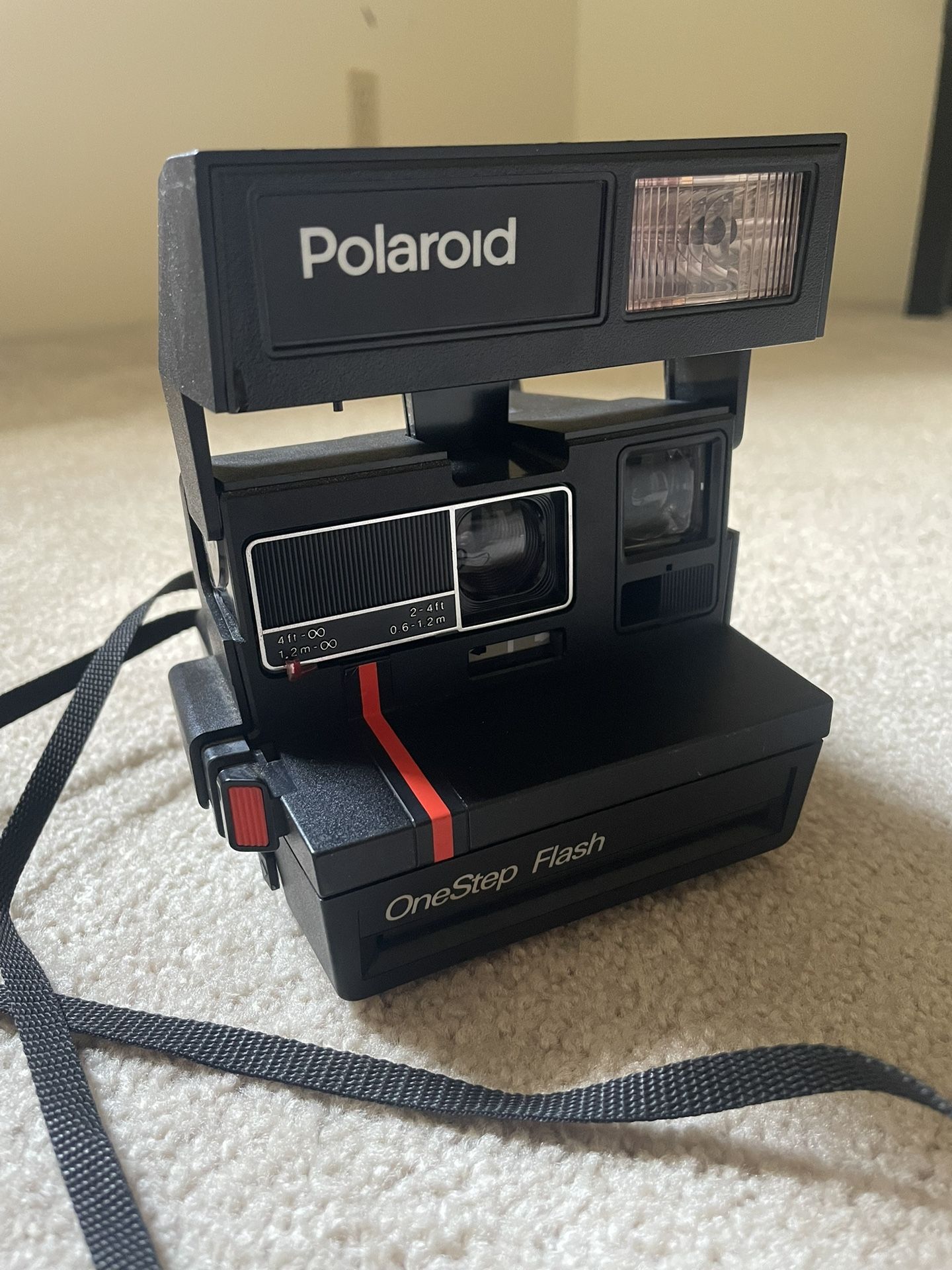 POLAROID 600 RED STRIPE INSTANT FILM CAMERA