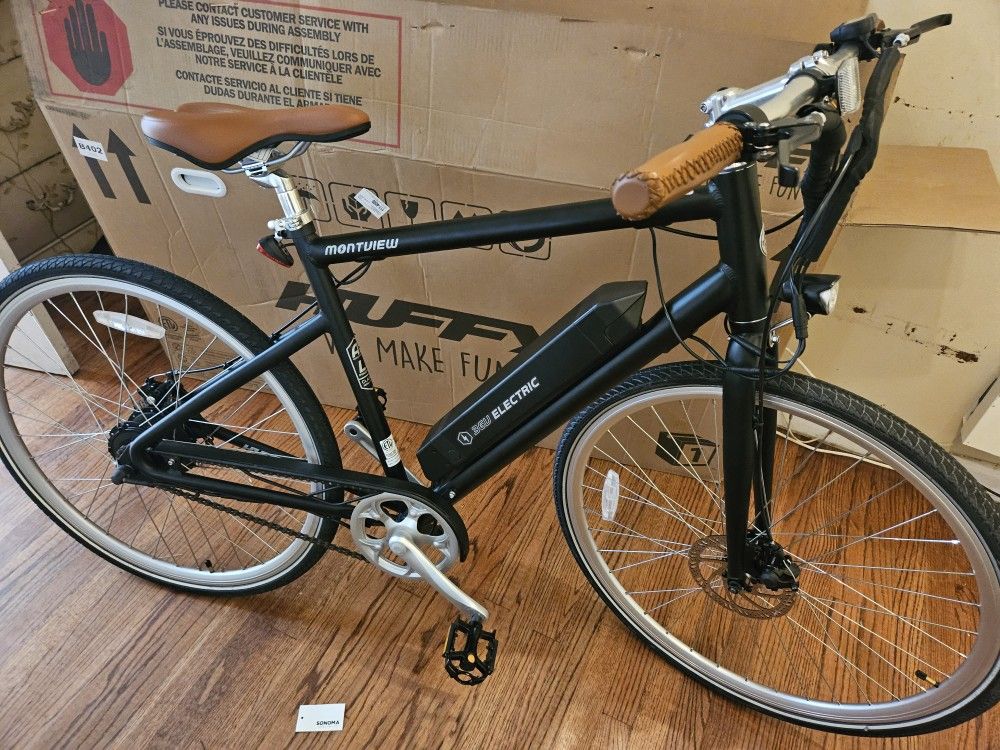 HUFFY Montview Men’s 700c E-Bike, Matte Black, 36V
Brand New!!