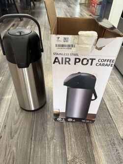 Stainless Steel Air Pot Coffee Carafe 102 oz