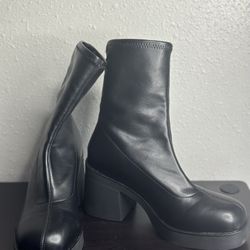 Black Leather Boots