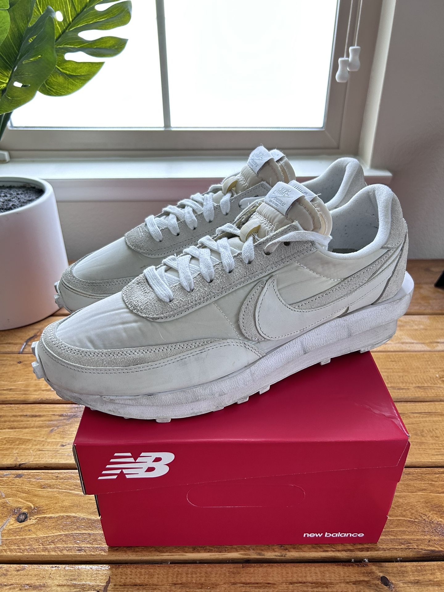 Nike Shoes Sacai Nike Ldwaffle White Nylon Nike LD Waffle X Sacai 