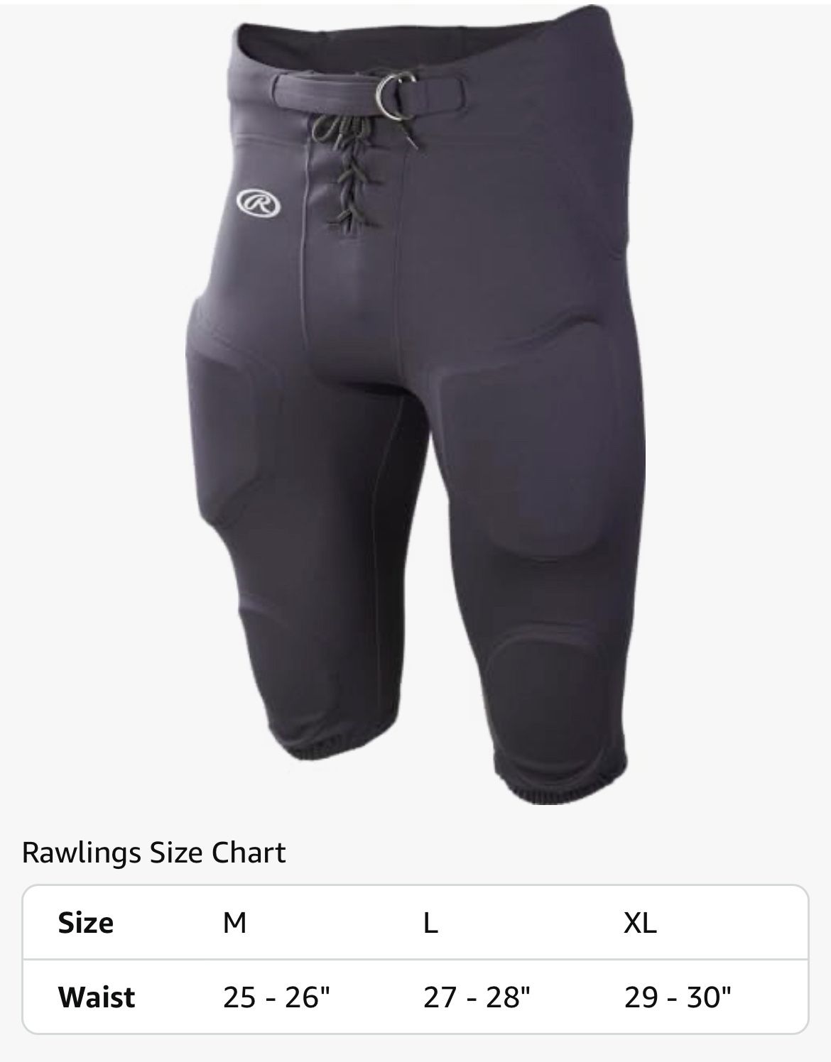 Rawlings Fppi Lightweight Football Pants adult size L