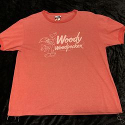 Mens Large Vintage 90s Coastal Concepts Woody Woodpecker Tshirt