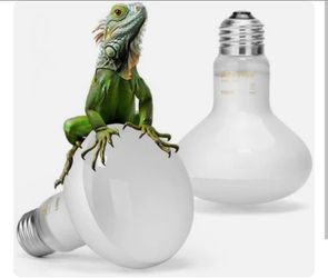 2-Pack 100W Reptile Heat Lamp UVA Basking Bulbs for Lizards Turtles Snakes Pets