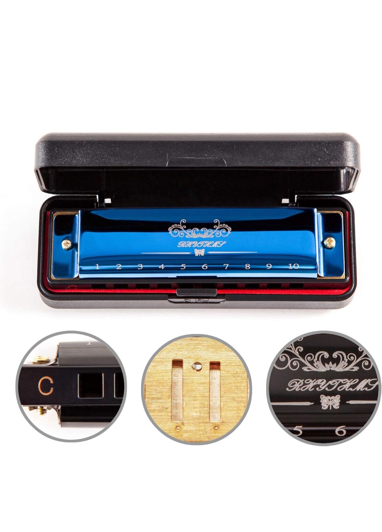 Harmonica, Standard Diatonic Key of C 10 Holes 20 Tones