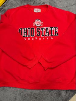 Scarlet & Gray Ohio State Buckeyes Crewneck Sweatshirt Size XXL!