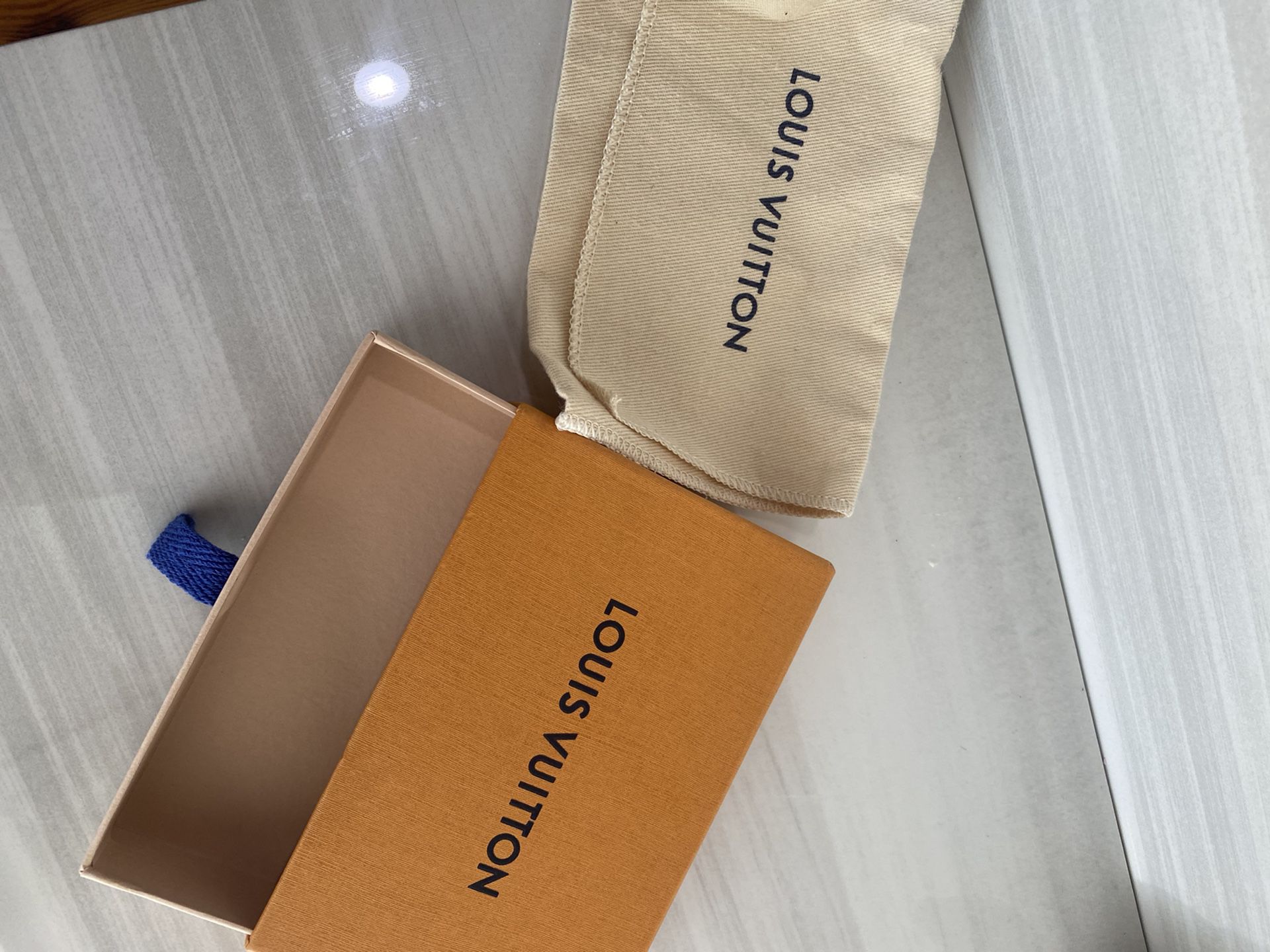 Authentic Louis Vuitton Wallet Box And Dust Bag for Sale in