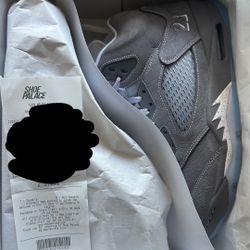 Jordan 5 Wolf Gray Cool Gray Size 10.5 11.5 12 