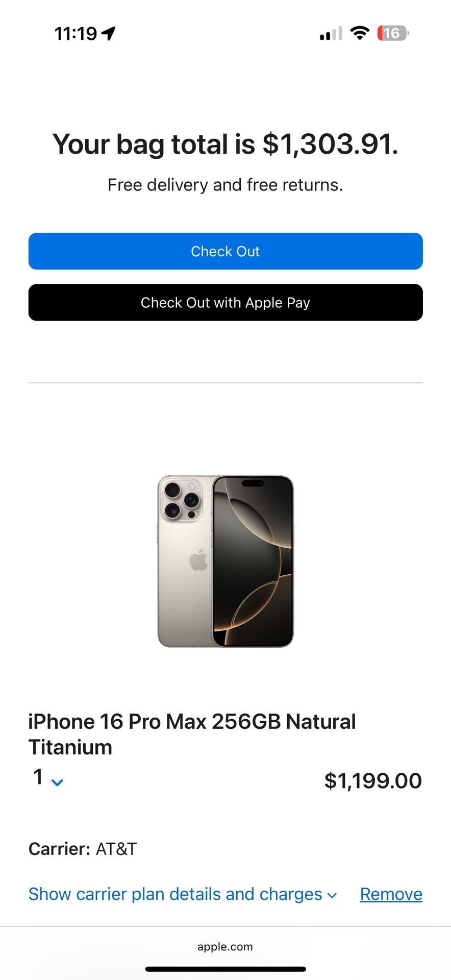 iPhone 16 Pro Max 256gb