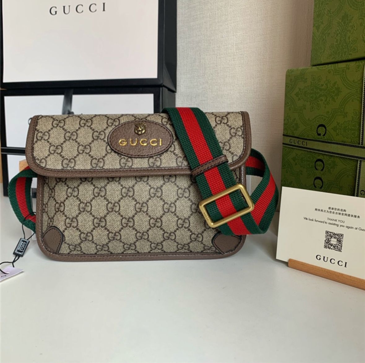 Gucci GG Supreme Belt Bag