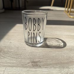 Glass Bobby Pins Vanity Organizer