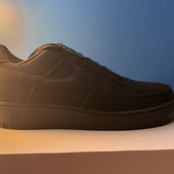 (NEW) Air Force 1 Low Triple Black  Canvas