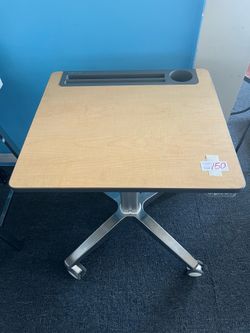 Ergotron - Mobile Standing Desk, Adjustable Height Small Rolling Laptop Computer Sit Stand Desk with Wheels for Classroom, Office, Medical or Home Use