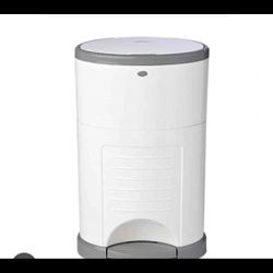 Diaper Dekor EKO Classic Diaper Pail Gift Set, White ONLY Eco-Friendly Diaper Pail Made with 70% Recycled Materials Comes with up to a Year's Supply W