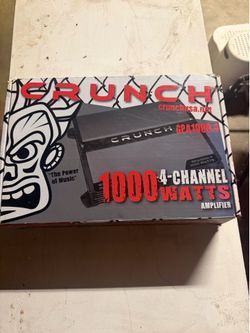1000 watt crunch amp new