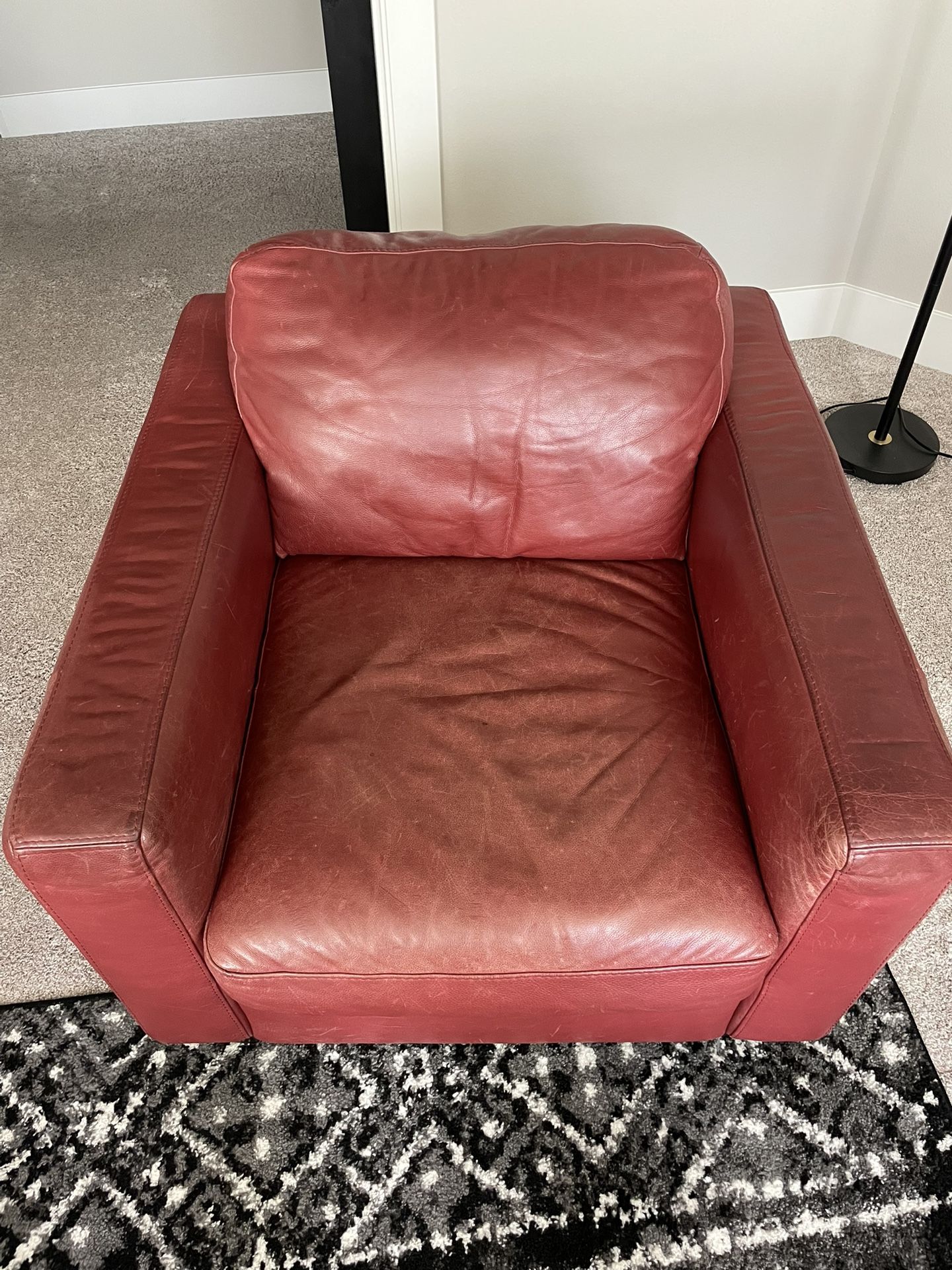 Italsofa Leather Club Arm Chair 