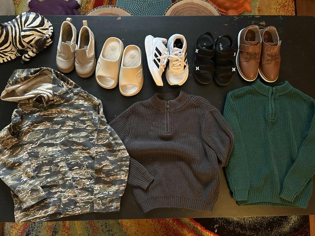 Boys Shoes & Sweaters