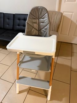 Baby High Chair with Tray and Cushion