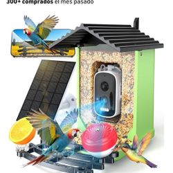 Comedero Inteligente Para Pajaro Con Camara Inteligente Integrada 
