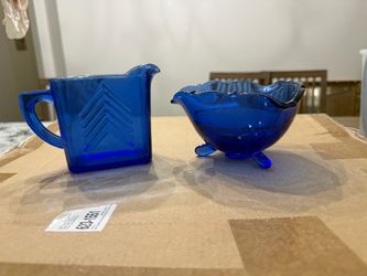 Vintage Hazel Atlas Cobalt Blue