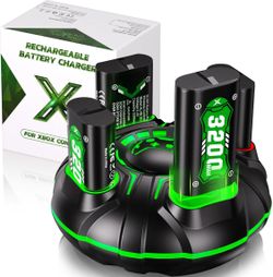 xbox Controller Battery. Rechargeable Pack 4*3200mah With Charger