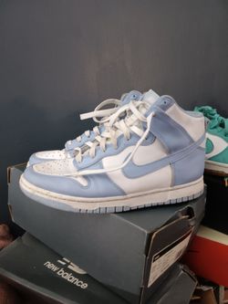 Nike Dunk High White Blue Sneakers