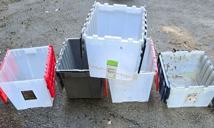 5 flip lid totes