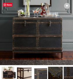 Pottery barn trunk deals bar