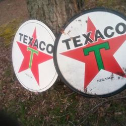 Large 36" Texaco Metal Signs Take Your Pick.