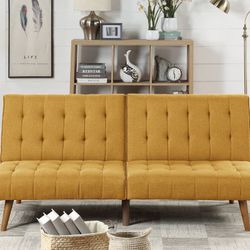 Yellow Futon Sofa 