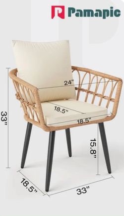 Brand New- 4 Wicker Rattan Chairs