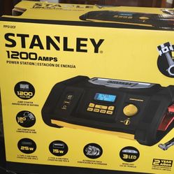 Stanley 1200 Amp Powestation w/ Air Compressor And Jump Starter
