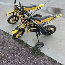 2 Pit Bikes Only One Year Old 