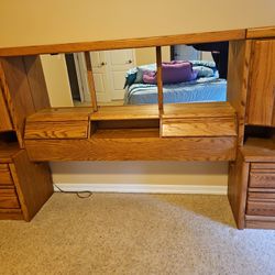 Solid Oak Headboard 