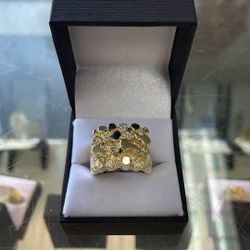 Men’s 10k Nugget Ring