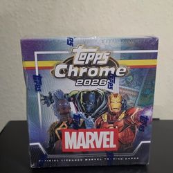 2026 Topps Chrome Marvel Comics  Factory Sealed Mega Box