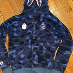 BAPE x PSG Shark Full Zip Hoodie 