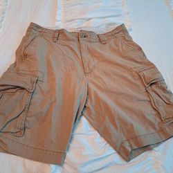 Men's Cargo Shorts Size 32 Waist Old Navy Beige 