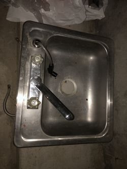 Stainless Steel Sink With Faucet