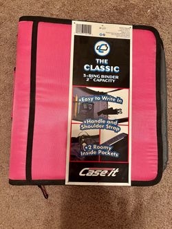 Case-It The Classic 3-Ring Binder 2" Pink