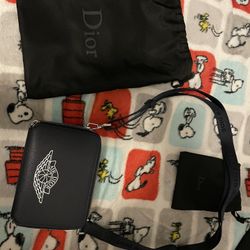 Air Dior Messenger Bag Navy And Grey