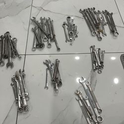 76 Pc Lot Craftsman Wrenches Mechanics Tool