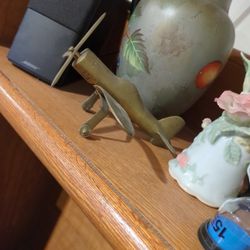 brass airplane