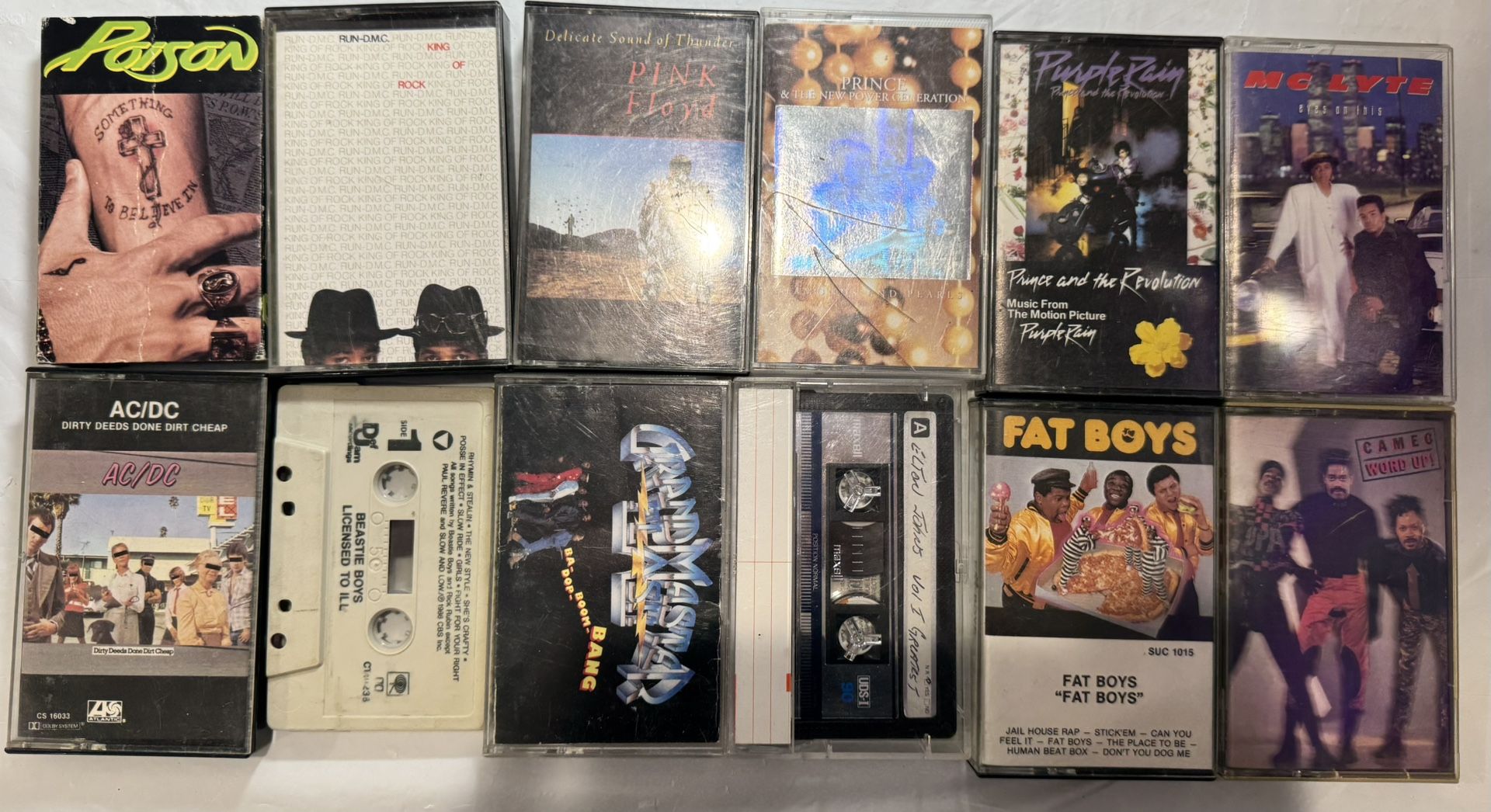 Vintage Cassette Tape Lot – Rock, Rap & Pop Classics