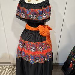 Catrina Mexican Dress Día De Muertos