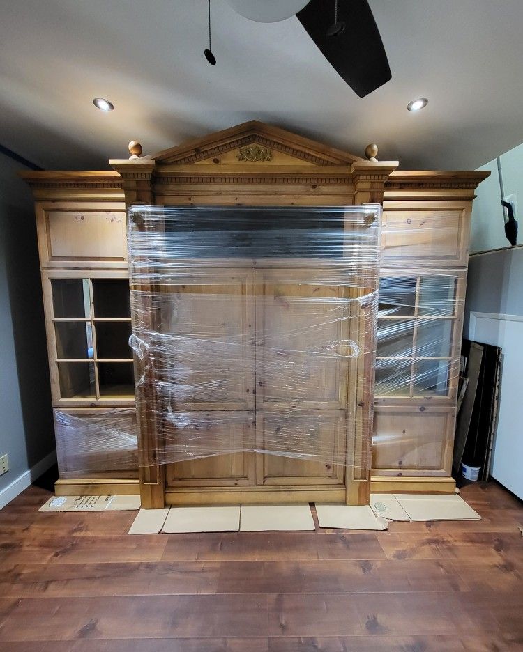 8ft X 9ft Crafted Wood Entertainment Center