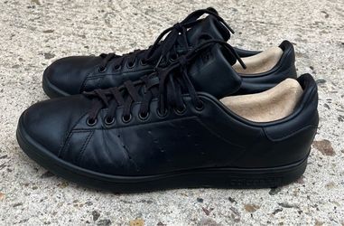 Adidas Stan Smith All-Black Leather Sneakers