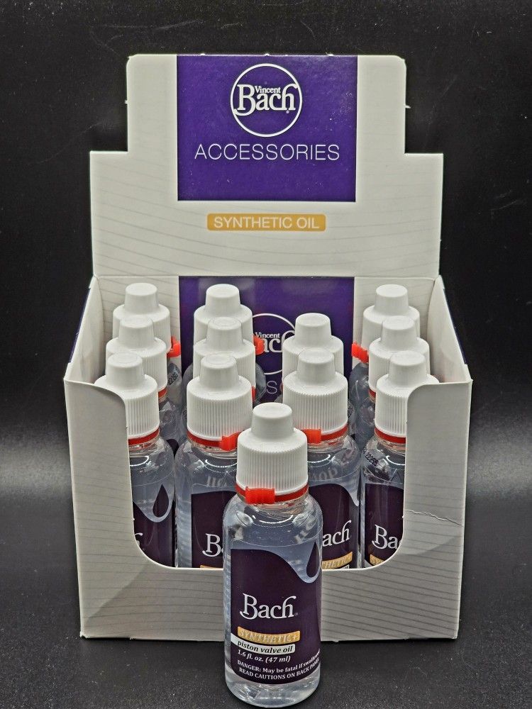 NEW - Bach BVO1Z Synthetic Piston Valve Oil Display Box Of 12