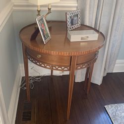 Round Antique Table - 36”