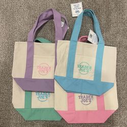 Trader Joe’s Mini Tote Bags - Pastel Colors